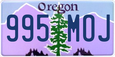 OR license plate 995MOJ