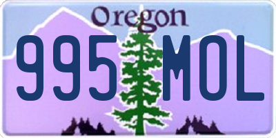 OR license plate 995MOL