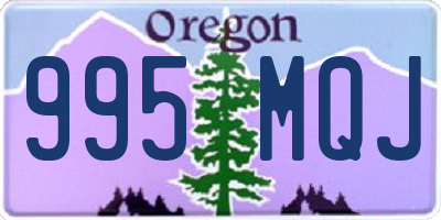 OR license plate 995MQJ
