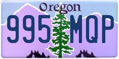 OR license plate 995MQP