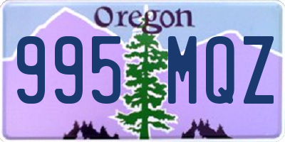 OR license plate 995MQZ