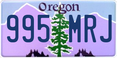 OR license plate 995MRJ