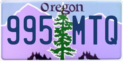 OR license plate 995MTQ