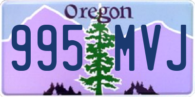 OR license plate 995MVJ