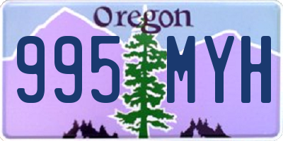 OR license plate 995MYH
