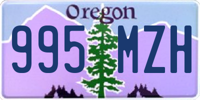 OR license plate 995MZH