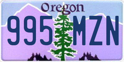 OR license plate 995MZN