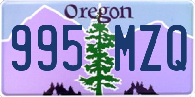 OR license plate 995MZQ