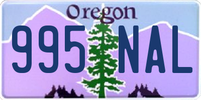 OR license plate 995NAL
