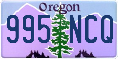 OR license plate 995NCQ