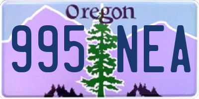 OR license plate 995NEA