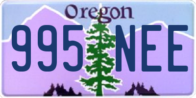 OR license plate 995NEE