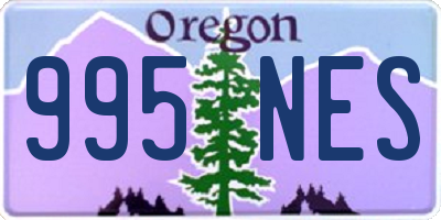 OR license plate 995NES