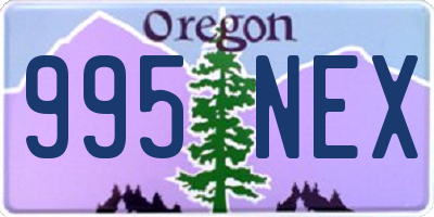 OR license plate 995NEX