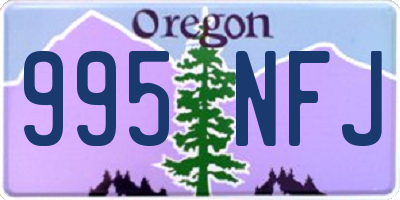 OR license plate 995NFJ