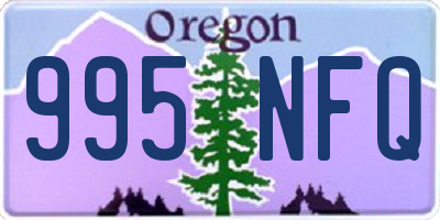 OR license plate 995NFQ