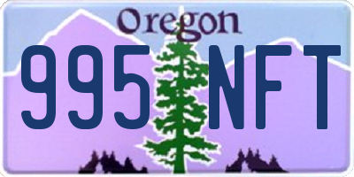 OR license plate 995NFT