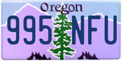 OR license plate 995NFU