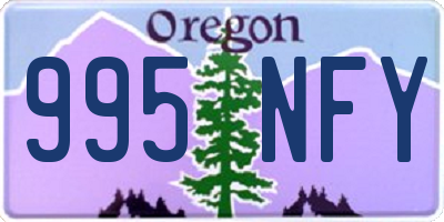 OR license plate 995NFY