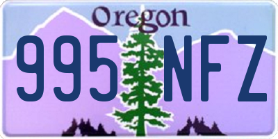 OR license plate 995NFZ