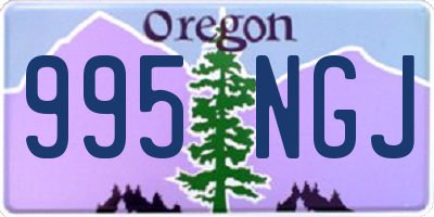 OR license plate 995NGJ