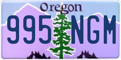 OR license plate 995NGM