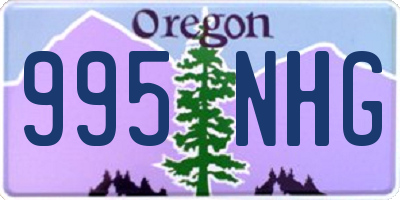 OR license plate 995NHG