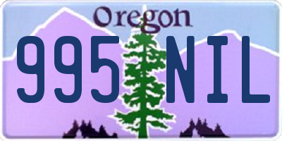 OR license plate 995NIL