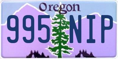 OR license plate 995NIP