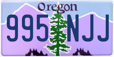 OR license plate 995NJJ