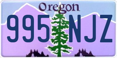 OR license plate 995NJZ