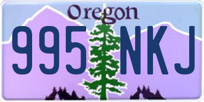 OR license plate 995NKJ
