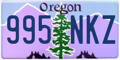 OR license plate 995NKZ