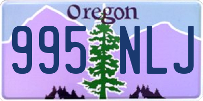 OR license plate 995NLJ