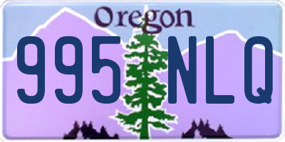 OR license plate 995NLQ