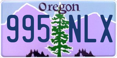 OR license plate 995NLX
