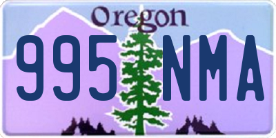 OR license plate 995NMA