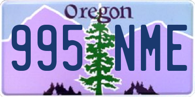 OR license plate 995NME