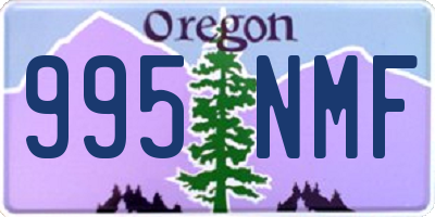 OR license plate 995NMF