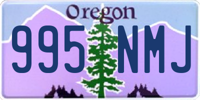 OR license plate 995NMJ
