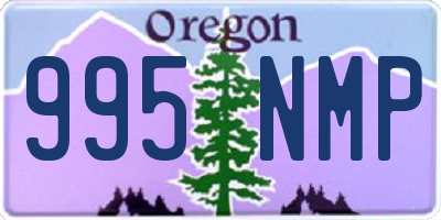 OR license plate 995NMP
