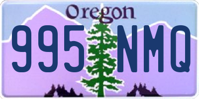 OR license plate 995NMQ