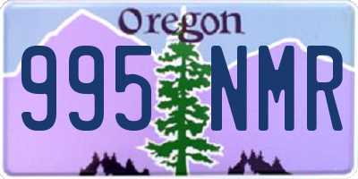 OR license plate 995NMR