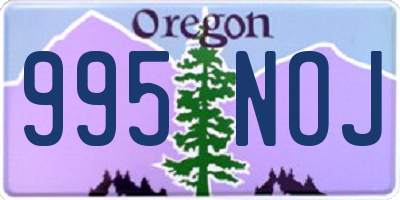 OR license plate 995NOJ