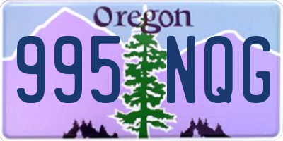 OR license plate 995NQG
