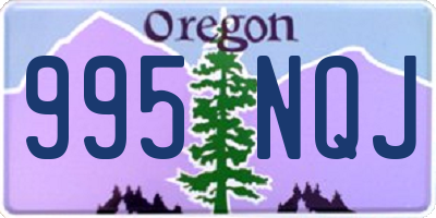 OR license plate 995NQJ