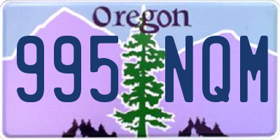 OR license plate 995NQM