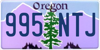OR license plate 995NTJ