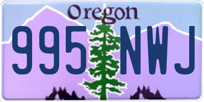 OR license plate 995NWJ