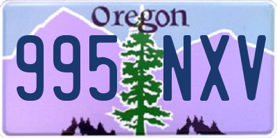 OR license plate 995NXV